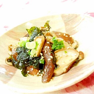 レンチンde❤椎茸と韓国海苔のとりあえず❤